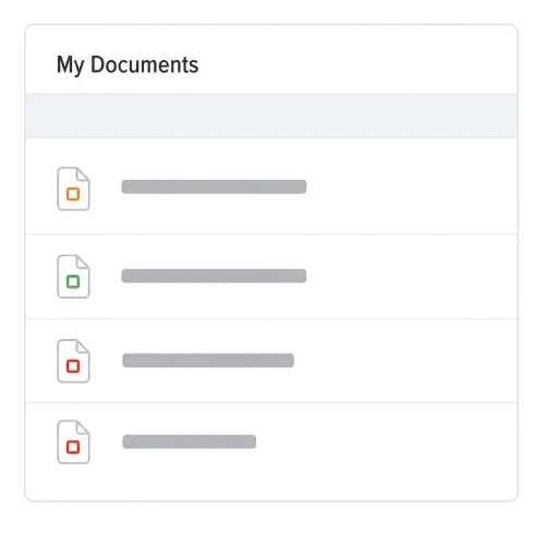 Employee Document Visibility screen